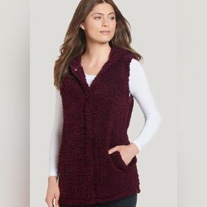 Jockey Hooded Sherpa Vest